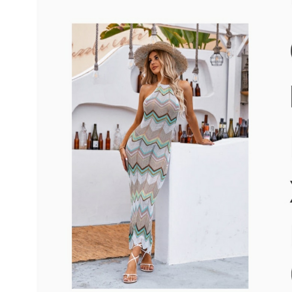 new with tag on knitted summer dress